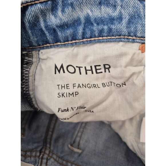 Mother Women's The Fan Girl Button Skimp Funk ‘N Flair Jeans Size 25 - Picture 6 of 8
